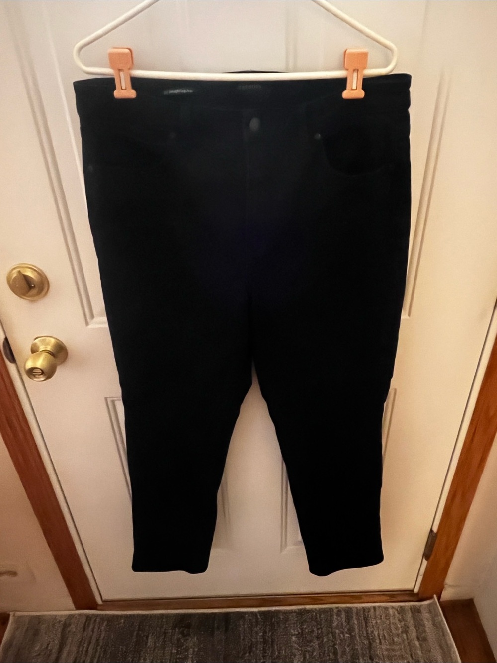 Talbots Black Straight Leg Jeans Size 14 Classic Denim